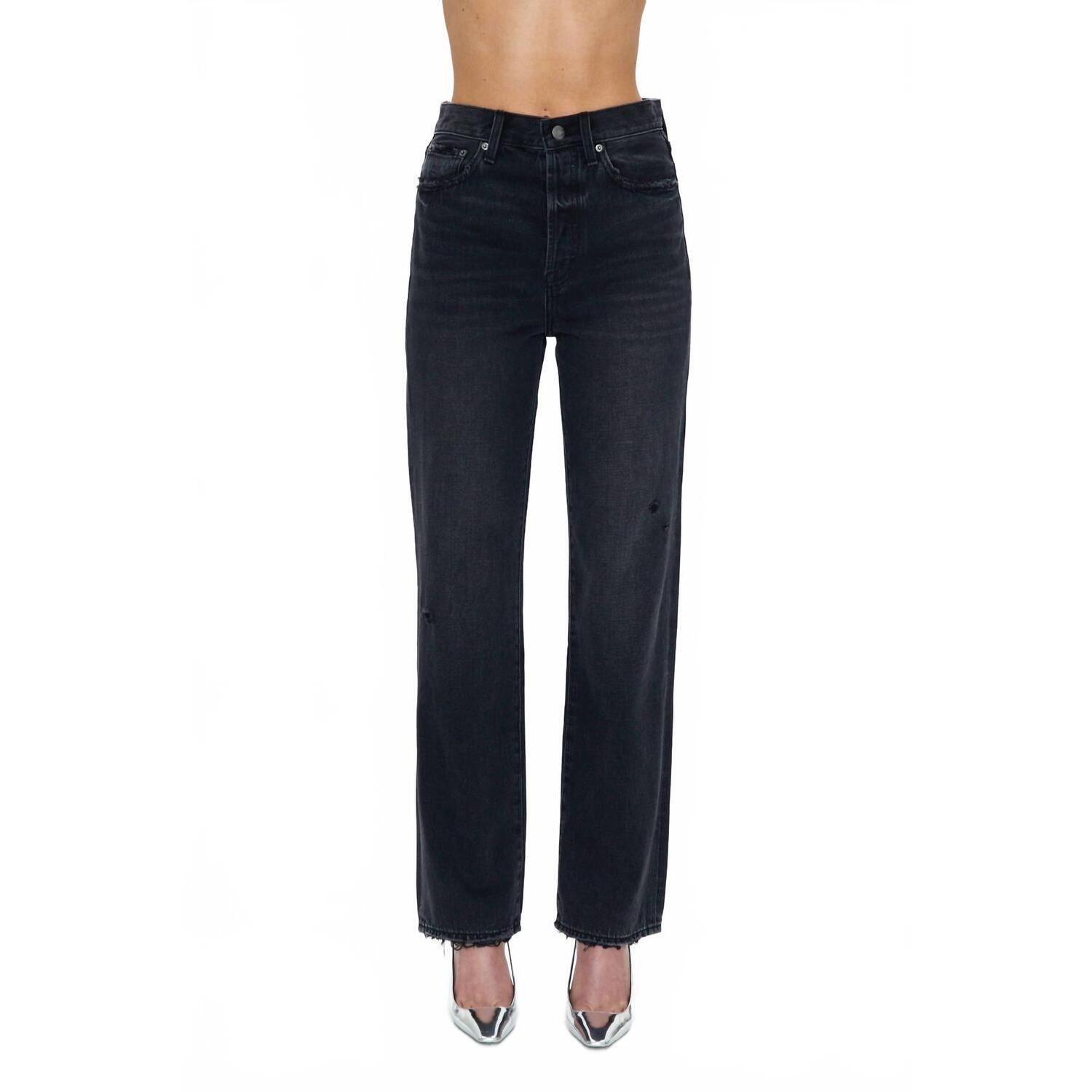 New Pistola Cassie Super High Rise Straight Jeans In Pepper Vintage